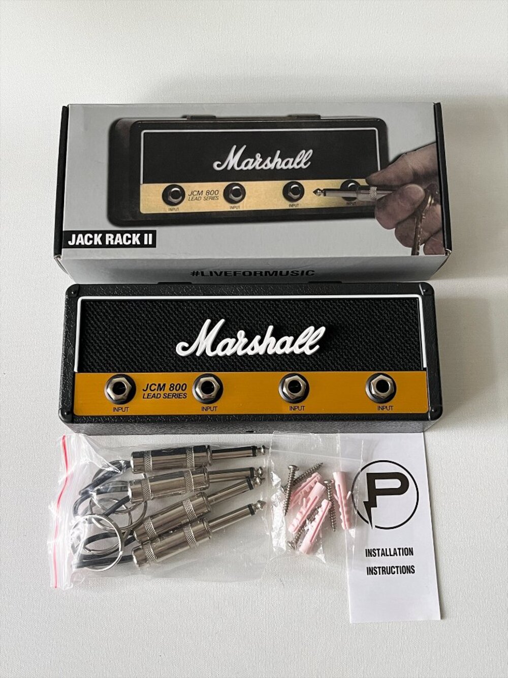 NEW Marshall Jack Rack2.0 Key Holder JCM800 w/ 4 Keychains Wall Mounting